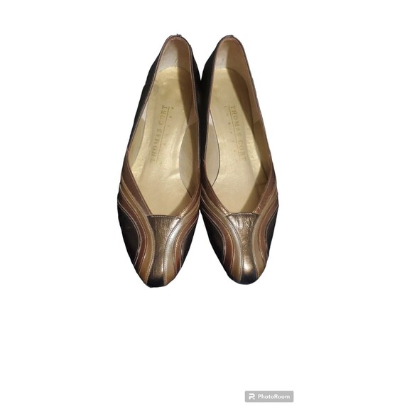 Thomas Cort Shoes - Vintage Thomas Cort Womens Pumps Multi-Color Metallic Leather Size 7